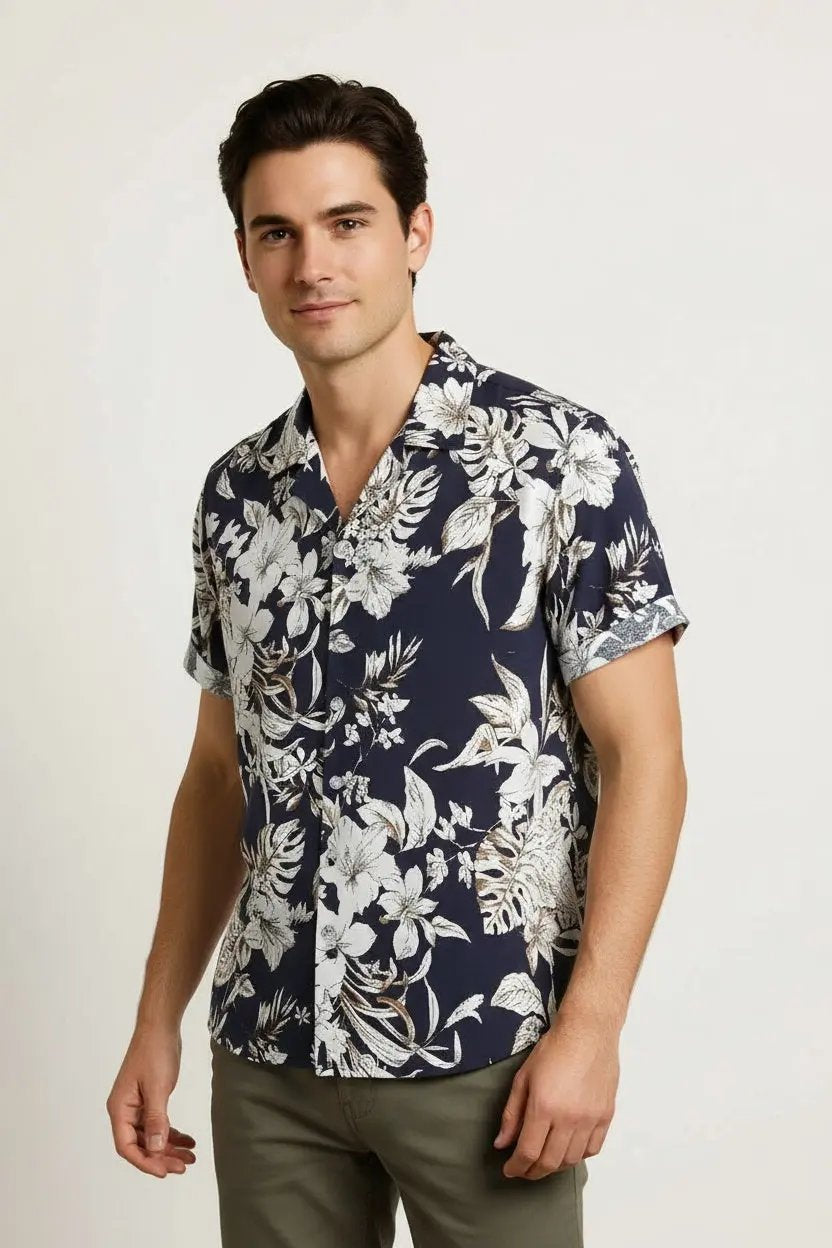 Men's Hawaiian shirts - Floral pattern shirts - Dan Flashes